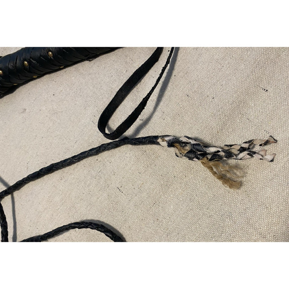 Indiana Jones Bull Whip Genuine Leather Brown 6 Ft Disneyland Souvenir Costume - Picture 4 of 5